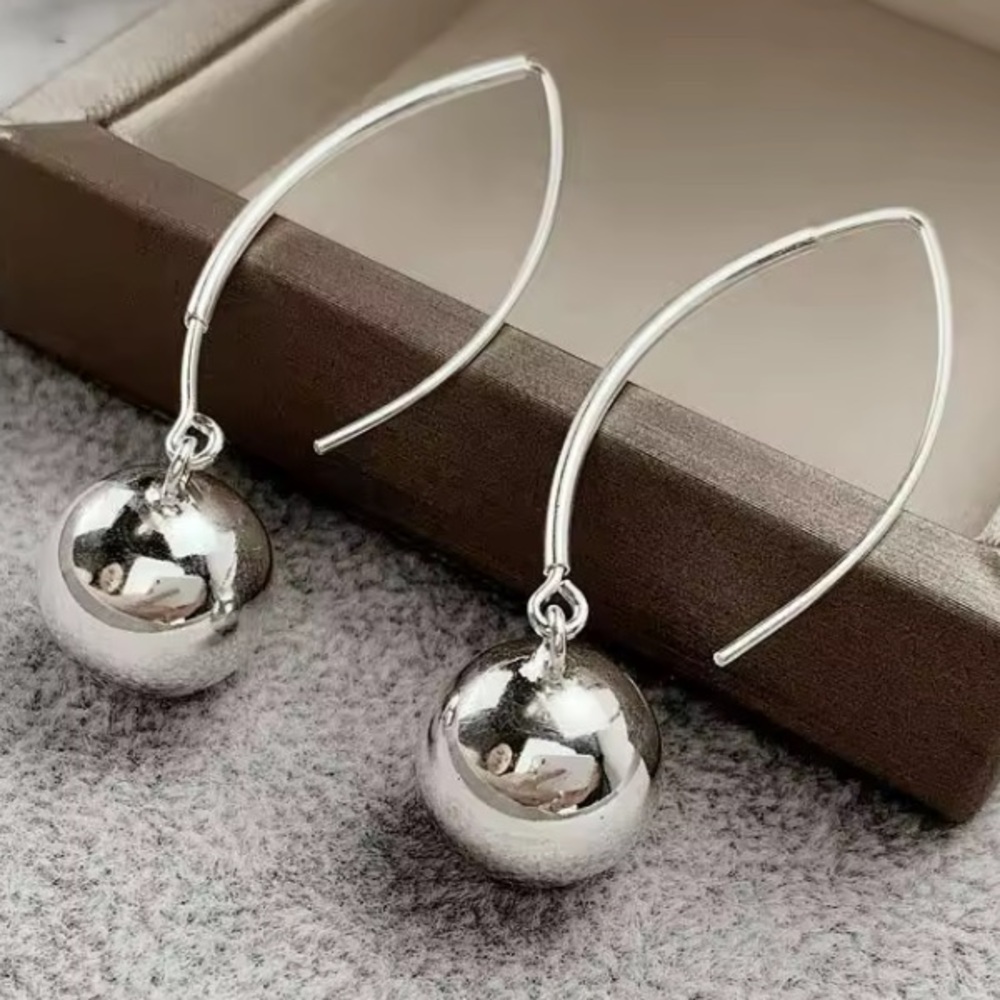 Elegant Silver Drop Earrings